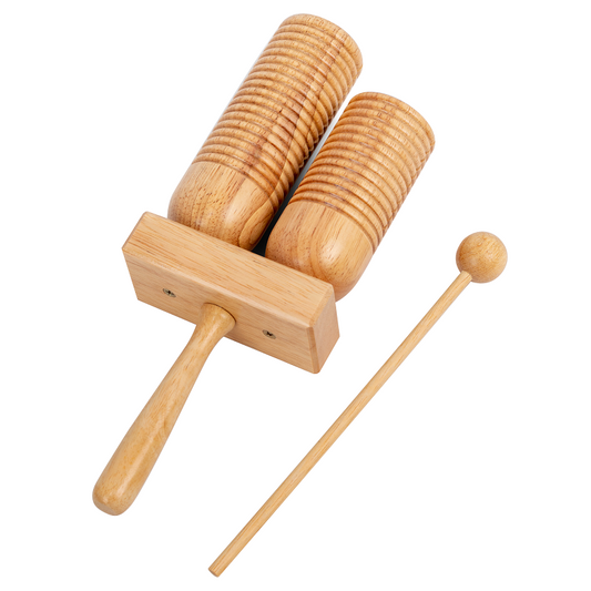 CPK 10.5 Inch Hand Held Tone Block with Beater and Ribbed Blocks