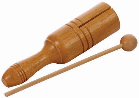 CPK PERCUSSION - Single Wooden Tone Block Educational, Natural Finish