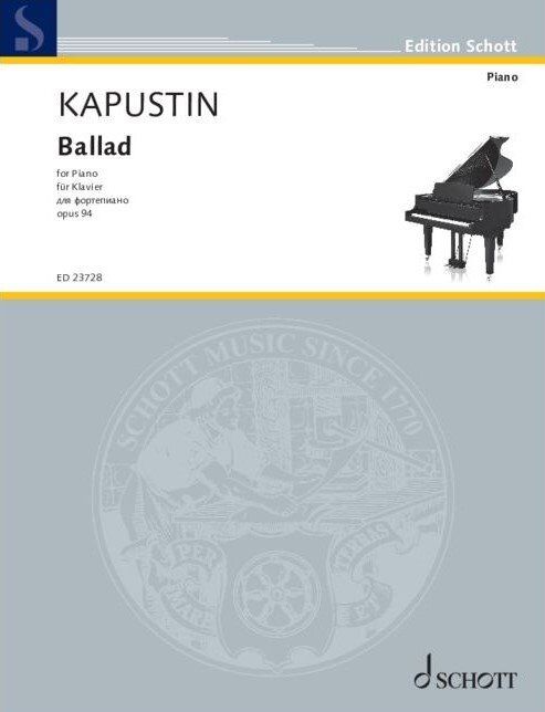 Kapustin - Ballad Op. 94 for Piano Solo Sheet Music