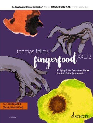 Fellow Fingerfood XXL Vol 2 for Solo Guitar by Thomas Fellow, 156 Pages, Schott Music