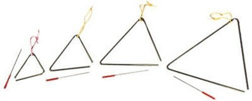 POWERBEAT Triangle 10 INCH METAL wth beater  KIDS percussion education