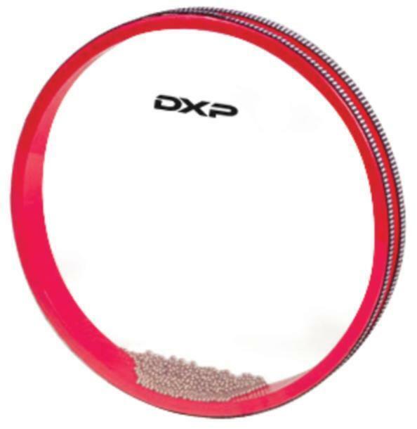 DXP PERCUSSION - 10 Inch Ocean Drum Red, Plastic Rim, Educational, 10"