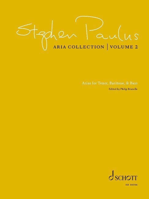 Stephen Paulus - Aria Collection Vol. 2 for Tenor/Baritone/Bass