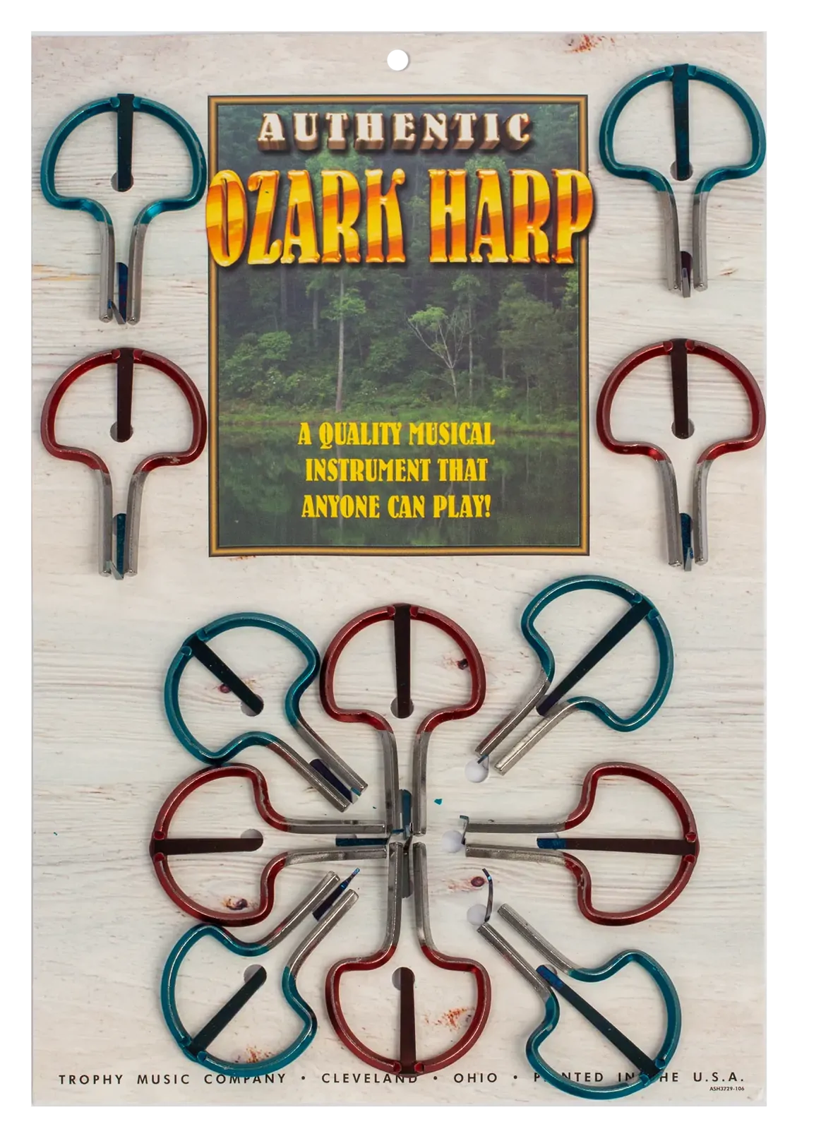 Ozark ED348 2 1/4 Inch Jaw Harp with Lacquered Steel Frame and Swedish Steel Tongue — view 2