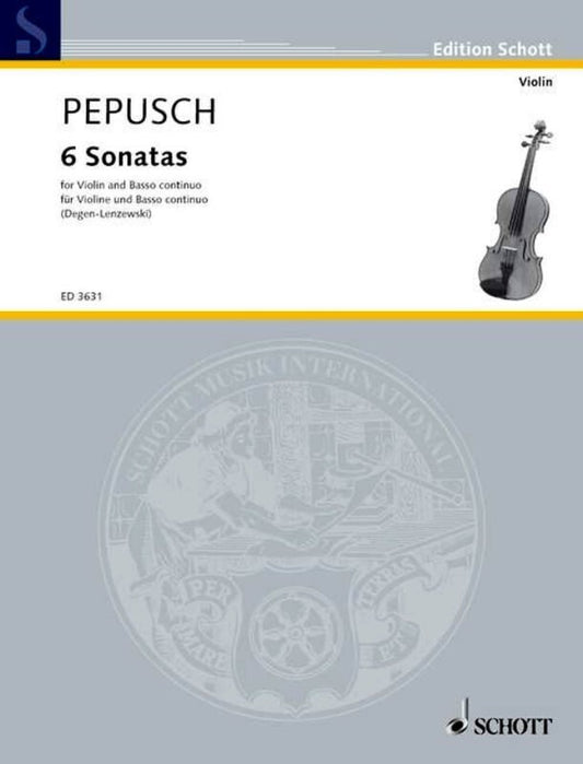 Sonatas 6 Violin/Piano Book