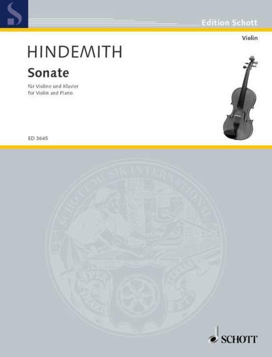 Hindemith - Sonata C Violin/Piano (Softcover Book)