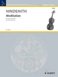Hindemith - Meditation No. 8 from Nobilissima Visione for Viola and Piano, 8 Pages, Published by Schott Music