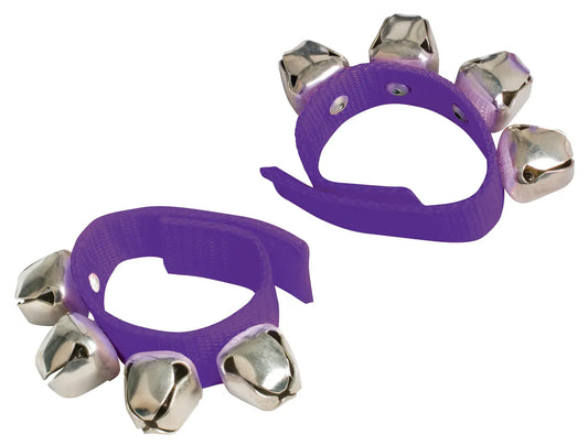DXP Wrist Bells Purple - 4 Bells on Velcro Strap