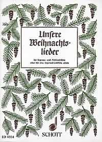 Unsere Weihnachtslieder Recorder Duet by Schott Music, 32 Pages