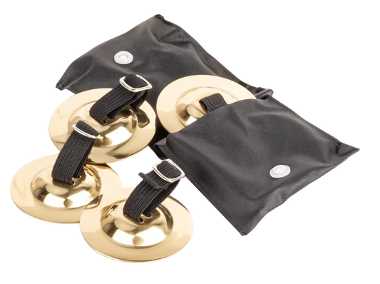 AMS 02 Inch Brass Finger Cymbals - 2 Pair (ED462)