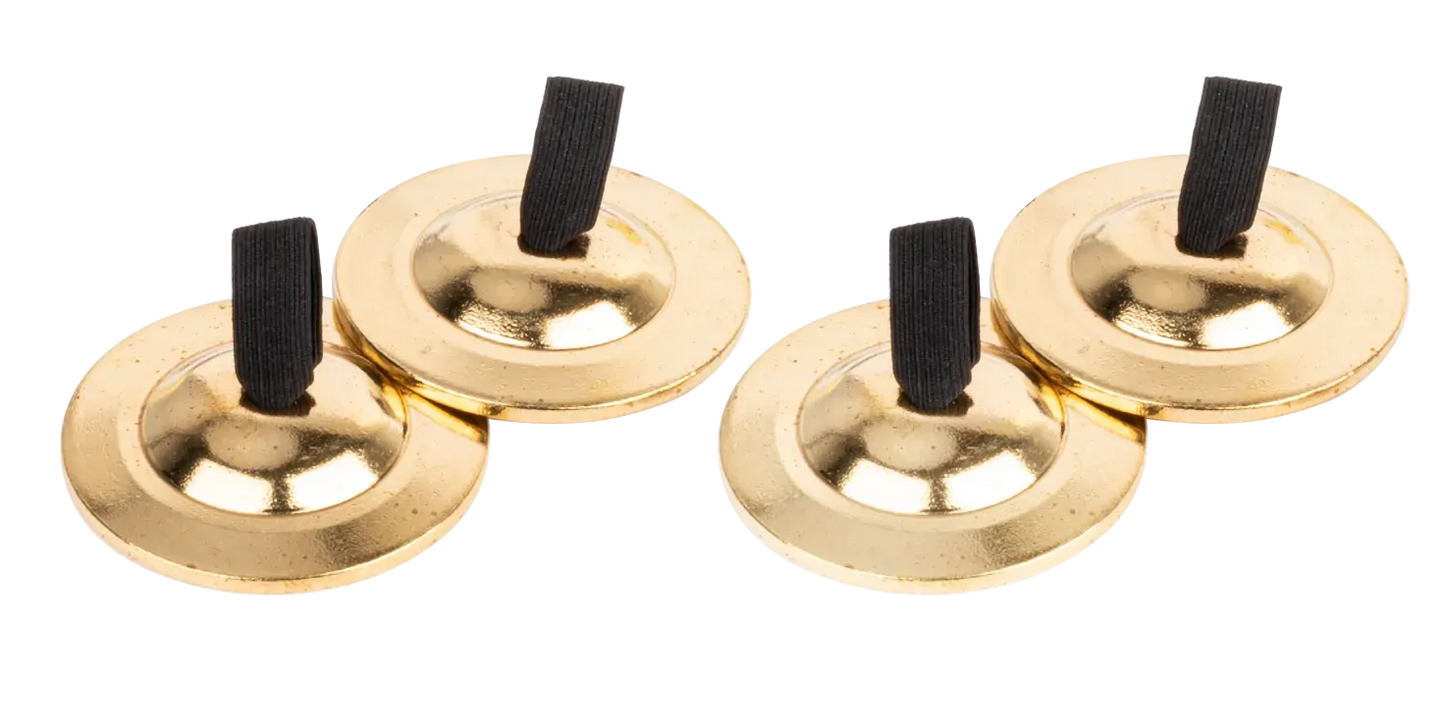 AMS ED463 02 3/8 Inch Brass Finger Cymbals - 2 Pair