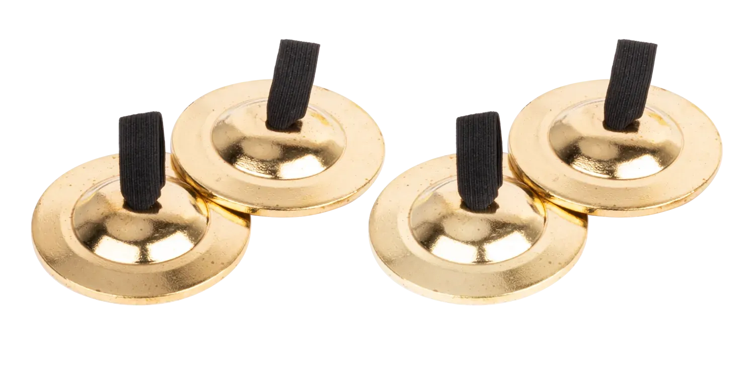 AMS ED463 02 3/8 Inch Brass Finger Cymbals - 2 Pair