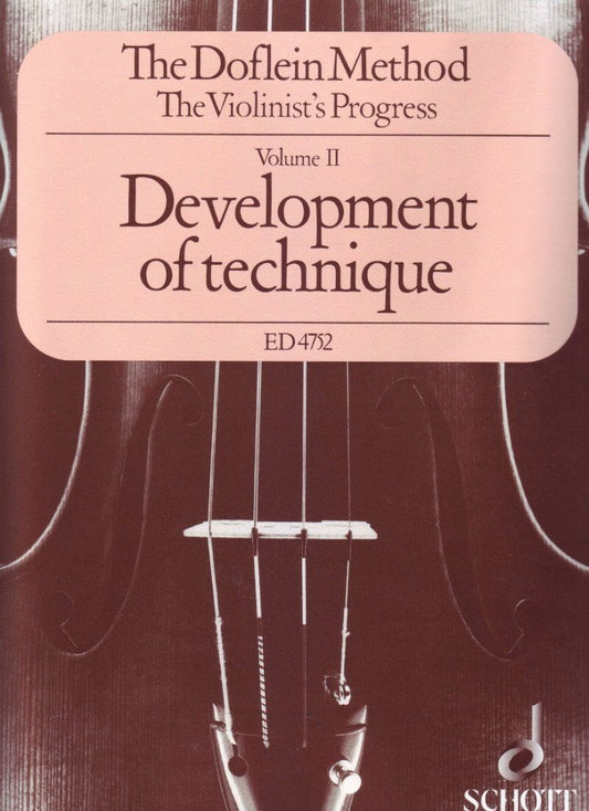 Doflein Method Vol. 2 Development of Technique for Violin