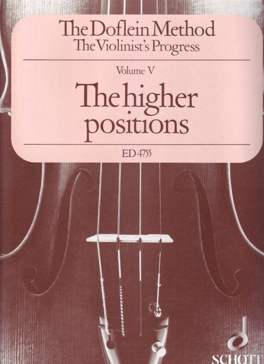 Doflein Method Vol 5 Higher Positions for Violin by Schott Music, 64 Pages