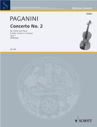 Paganini Concerto No. 2 B Minor Op. 7 for Violin and Piano - Schott Music, 58 Pages