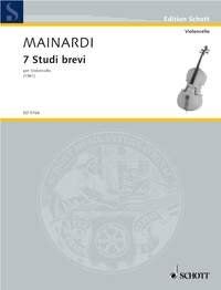 Mainardi 7 Studi Brevi for Cello, Schott Music, 16 Pages, Enrico Mainardi
