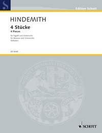 Hindemith - 4 Pieces for Bassoon and Cello by Schott Music, 24 Pages