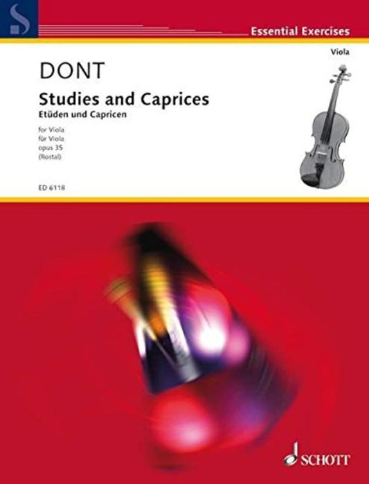Dont - Studies And Caprices Op 35 Viola (Softcover Book)