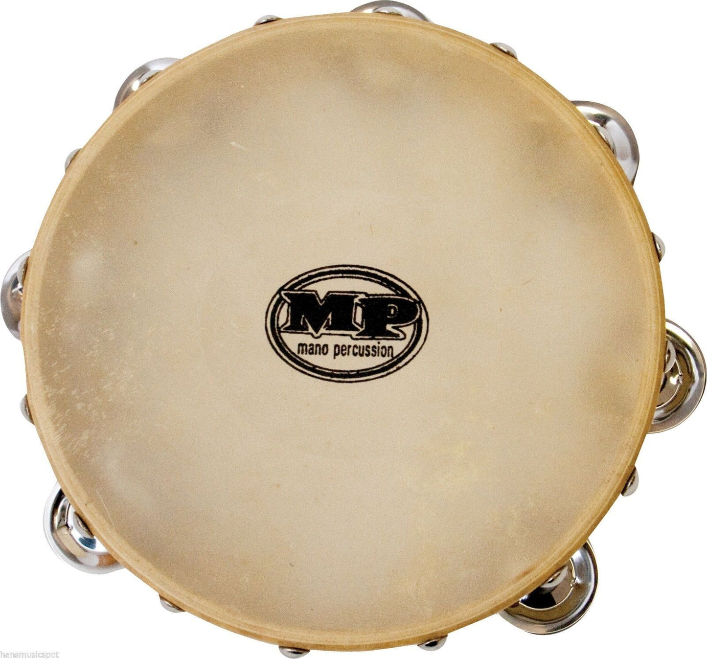 MANO PERCUSSION Tambouine 8 Inch Wood Kids Musical Ed