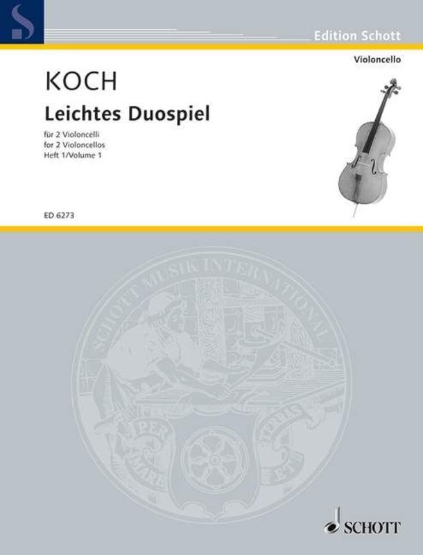 Easy Duets Vol 1 For 2 Cellos Ed Koch Softcover Book (Cello)