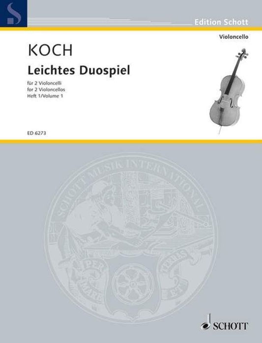 Easy Duets Vol 1 For 2 Cellos Ed Koch Softcover Book (Cello)