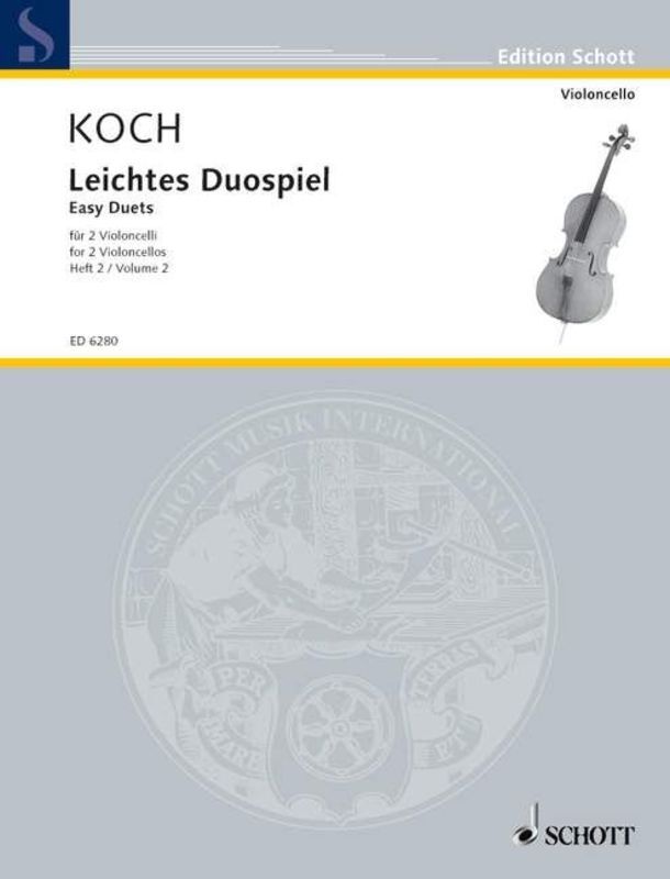 Easy Duets Vol 2 For 2 Cellos Ed Koch Softcover Book (Cello)
