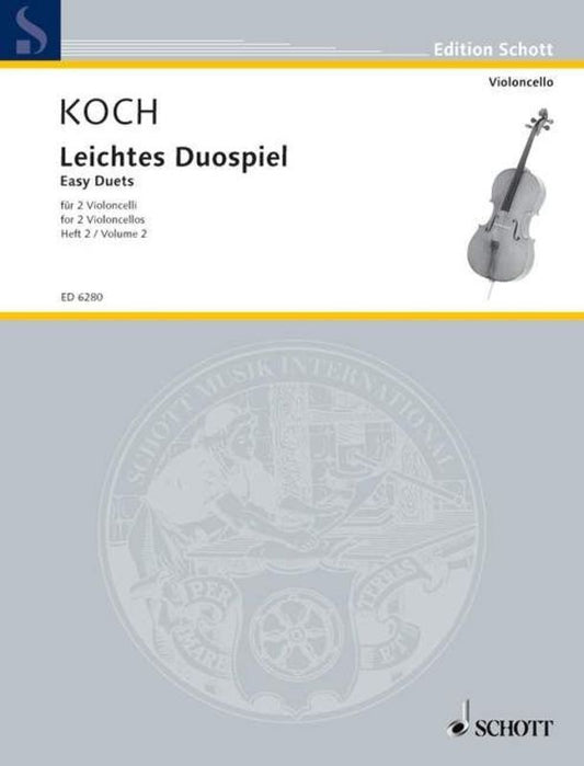 Easy Duets Vol 2 For 2 Cellos Ed Koch Softcover Book (Cello)
