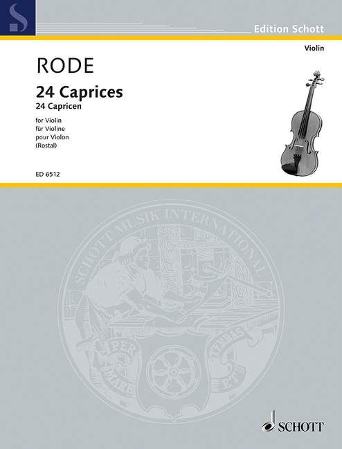 Rode 24 Caprices for Violin Sheet Music