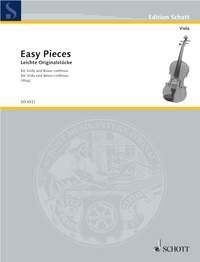 Various Easy Pieces for Viola/Basso Continuo by Schott Music, 48 Pages