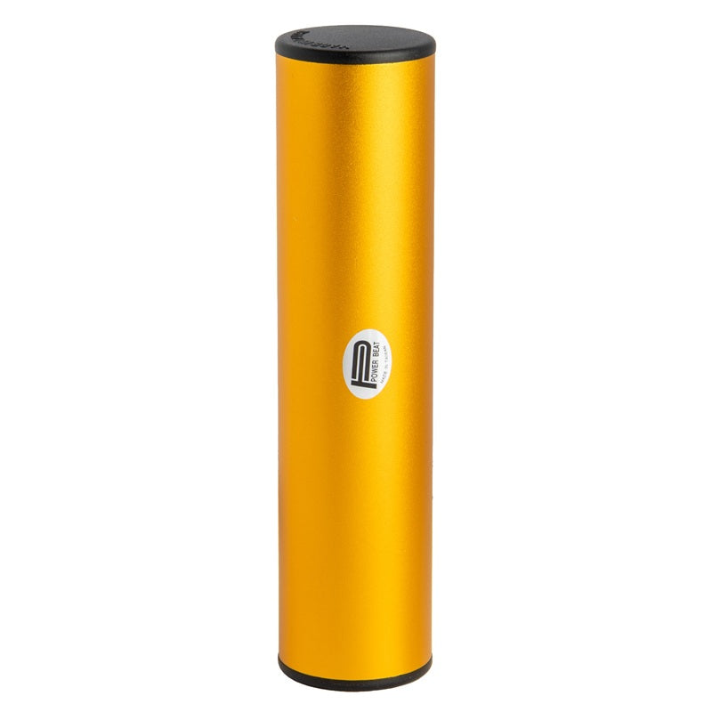 Powerbeat Latin Shaker - 8" Length, 2" Diameter, Aluminium, Satin Finish, Gold — view 4