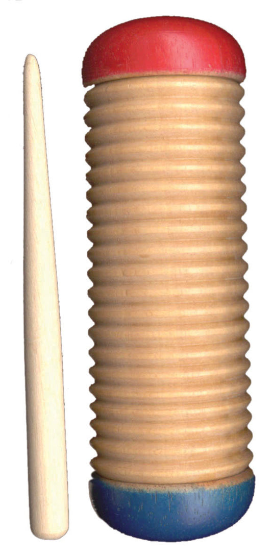 Wooden Guiro Shaker Natural Finish Kids Percussion inc. Scraper