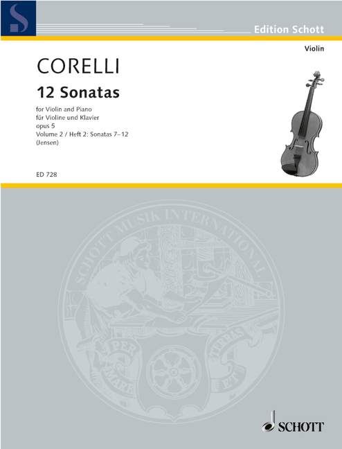 12 Sonatas Op 5 Book 2 for Violin and Piano