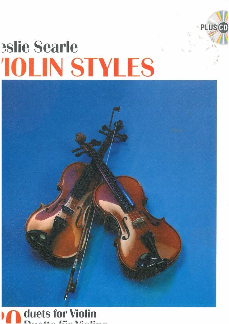 Searle - Violin Styles: 20 Duets for Violin by Leslie Searle, Schott Music, 44 Pages, Includes Audio Download