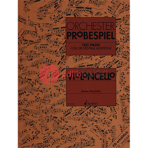Test Pieces for Orchestra Auditions - Cello Schott ED7853
