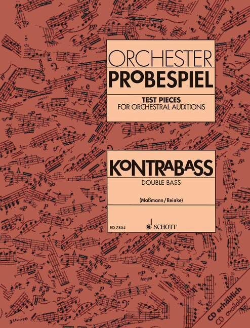 Test Pieces for Orchestral Auditions - Double Bass Sheet Music and Albums