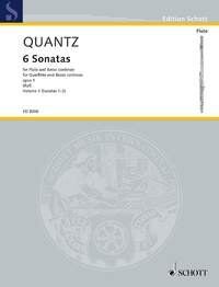 Quantz 6 Sonatas Op. 1 Vol. 1 No. 1-3 for Flute and Basso Continuo, Schott Music, 60 Pages