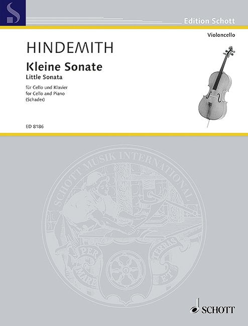 Paul Hindemith: Little Sonata — Cello & Piano (Schott Music)
