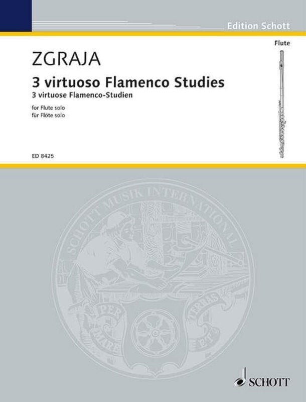 Zgraja - 3 Virtuoso Flamenco Studies Flute Solo (Softcover Book)