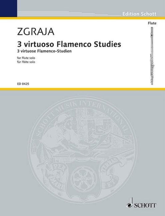 Zgraja - 3 Virtuoso Flamenco Studies Flute Solo (Softcover Book)