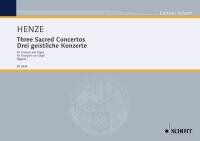 Henze - Three Sacred Concertos for Trumpet and Organ by Schott Music