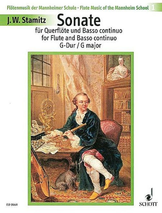 Sonata G Ed Ruf Flute/Bc (Mannheim School Book 1) Book