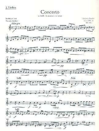 Vivaldi - L'Estro Armonico Op. 3/6 RV 356 Violin 2 Part Sheet Music