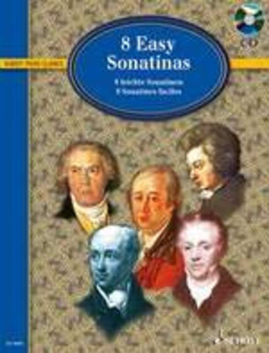 8 Easy Sonatinas From Clementi To Beethoven Softcover Book/CD