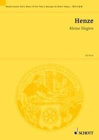 Henze - Kleine Elegien for Old Instruments Study Score