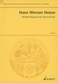 Wagner: Richard Wagnersche Klavierlieder Study Score by Hans Werner Henze - 172 Pages, Piano, Schott Music