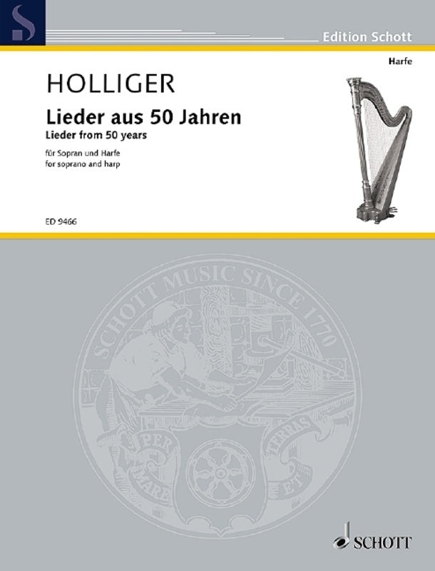 Holliger - Lieder From 50 Years Soprano/Harp
