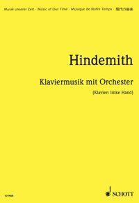 Hindemith: Piano Music with Orchestra Op. 29 Study Score, 80 Pages, Schott Music