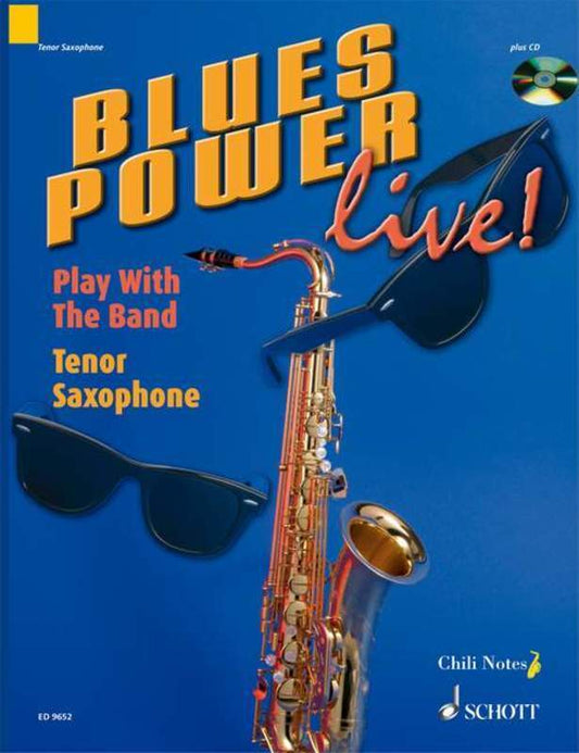 Blues Power Live! Tenor Sax Softcover Book/CD