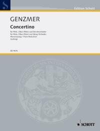 Genzmer Concertino for Flute and Oboe with Piano, GeWV 181, Score and Parts, 48 Pages, Published by Schott Music