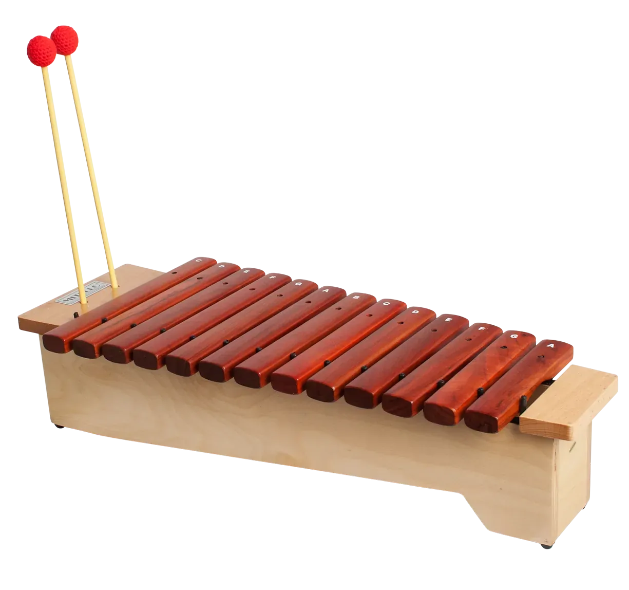 Mitello ED971 13 Note Diatonic Soprano Xylophone with Mallets